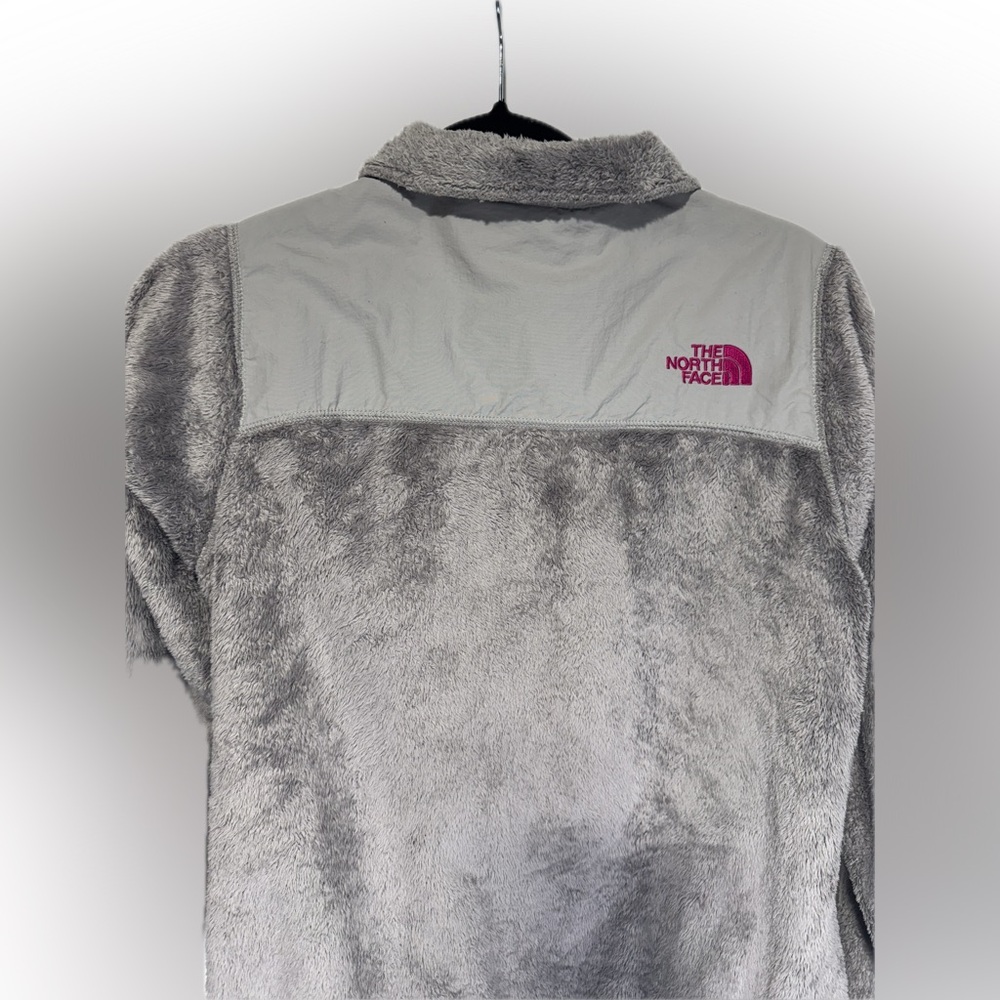The North Face Youth Large Fleece Pullover Jacket Pink/Gray - Picture 11 of 15